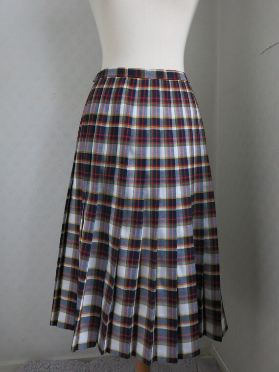 blue and white kilt
