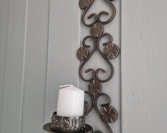 Mid century Modern Brutalist Sconce Scandinavian Handmade