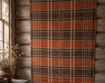 Traditiona Norwegian woven Wallhanging Tapestry Hygge Folk art Norwegian Antique pattern