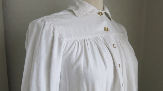 Antique White Cotton Gothic Victorian Edwardian 2… - image 4