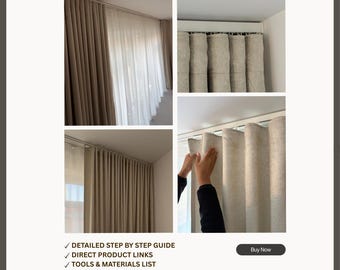 La guía completa: Sistema de cortinas onduladas de doble riel de techo a suelo