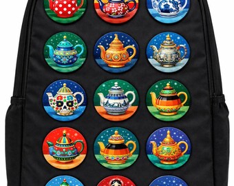 World Teapot Icon Pin Set – Global Teaware Collectible Badges, Bold Illustrated Tea Lovers Gift