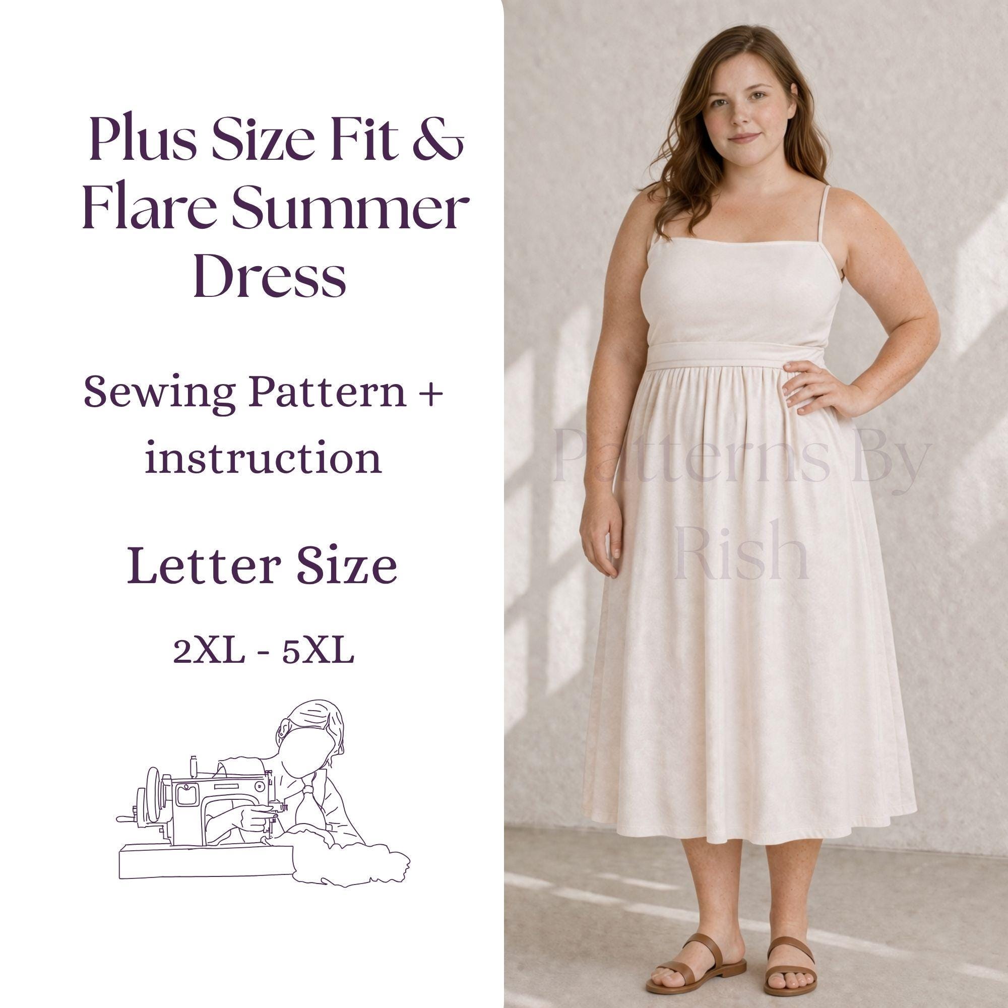 Plus Size Fit and Flare Dresses - Etsy
