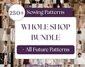 Wholeshop Schnittmuster-Bundle (PDF), Kleider- und Oberteilkollektion in Übergrößen für Damen und Herren