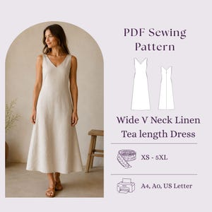linen jumper dress pattern Linen Jumper Dress