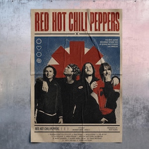 Red Hot Chili Peppers Posters Vintage - Etsy