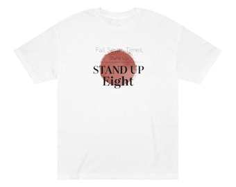 T-shirt met tekst Stand Up Eight | Motiverend grafisch T-shirt
