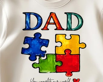 DAD Puzzle Piece PNG | Funny Father's Day Gift | Digital Download | Sublimation Design | Best Dad Shirt | Gift for Dad | Dad Birthday Gift