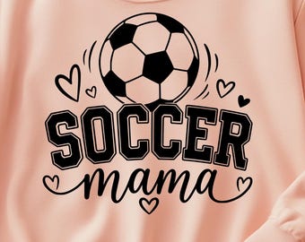 Soccer Mom SVG & PNG Bundle | Proud Soccer Mama digital Design for Cricut and Silhouette | Mother's Day SVG | Sports Mom Shirt Design