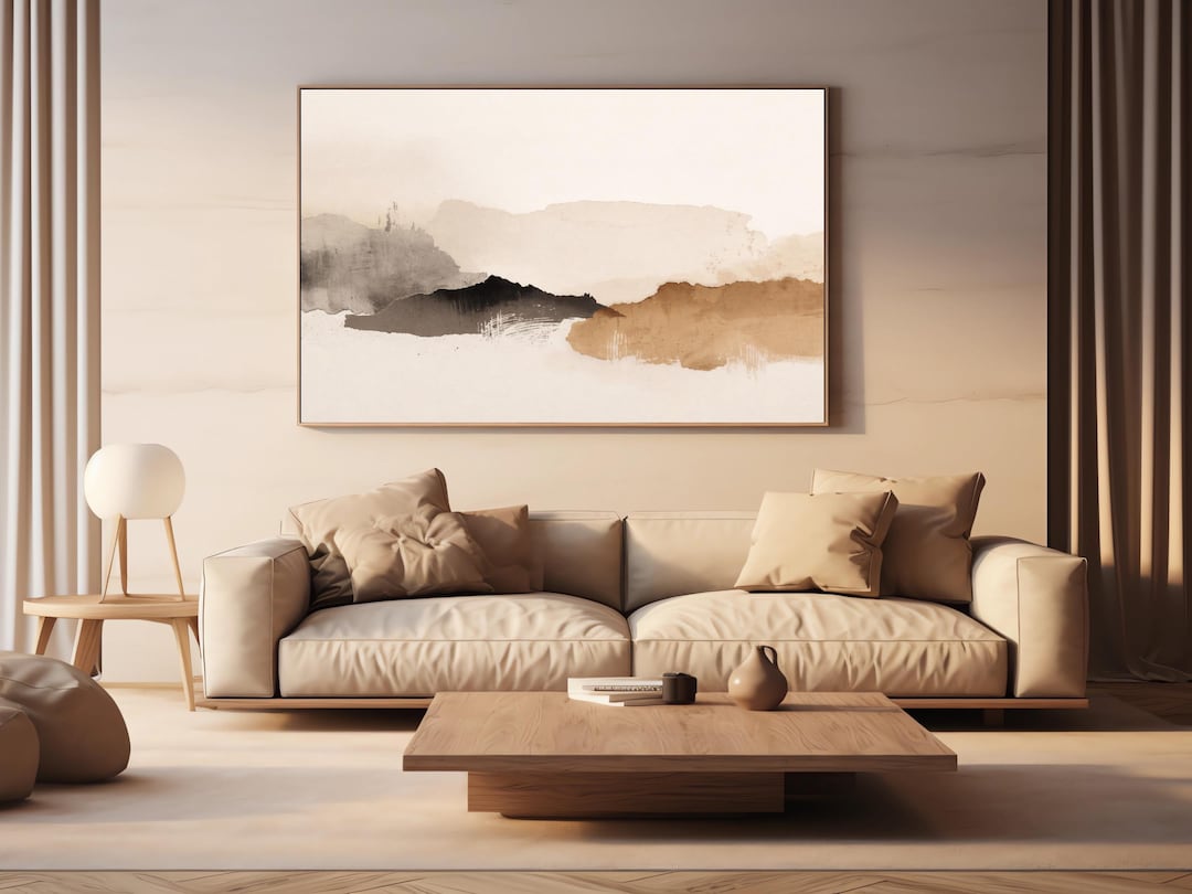 Wabi Sabi Printable Wall Art Japandi Abstract Beige Minimalist Poster ...