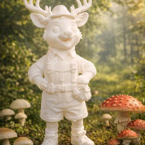 DIY-staty/figur "Rudi Reh" zum Bemalen (inklusive 5 Acrylfarben) bild 1
