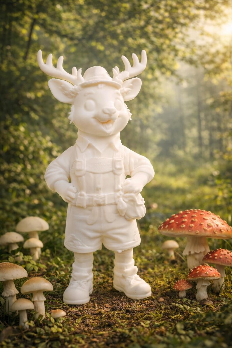 DIY-staty/figur "Rudi Reh" zum Bemalen (inklusive 5 Acrylfarben) bild 1