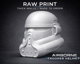 Airborne Trooper Helmet – Sci-Fi Clone Style Raw 3D Print | Fan Art Helmet |