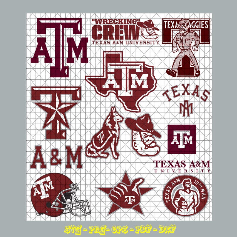Aggies Svg Bundle, Aggies Png Clipart, Cut Files for Cricut, Cricut ...