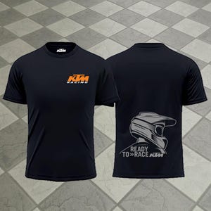 KTM redo att tävla Designinspirerad T-shirt – Off Road Dirt Bike Racing Kläder