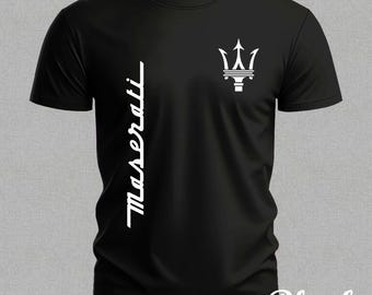 Maserati Edition inspiriertes T-Shirt, italienisches Sportwagen-T-Shirt, Luxus-Automobilbekleidung