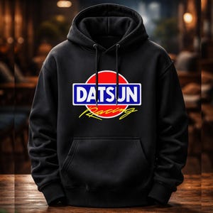 Datsun Racing Hoodie, Vintage JDM Japanisches Motorsport-Sweatshirt