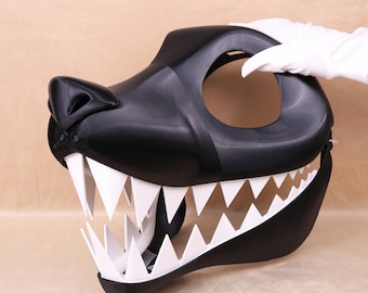 Original Design Horror Head Base Fursuit Mask Base Movable Jaw Canine Fantasy Creature Supply