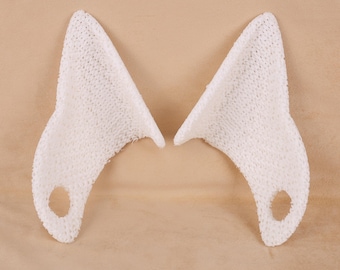 Flexible TPU Fursuit Ear Bases Blank Unpainted For DIY Furry Cosplay Head Making Craft Supplies
