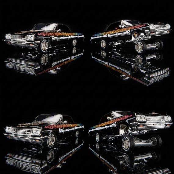 1:64 Impala Lowrider Jumping Car Model | West Coast Style Diecast