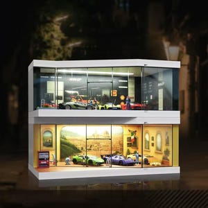 Vitrine Pour Voiture Miniature Au 1/64, Garage De Rangement, Boîte De