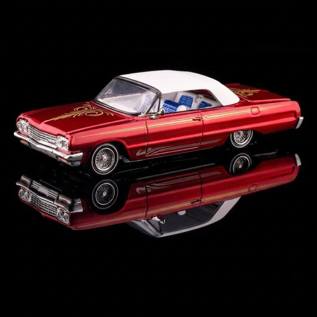 1:64 Impala Lowrider Jumping Car Model | West Coast Style Diecast Alloy ...