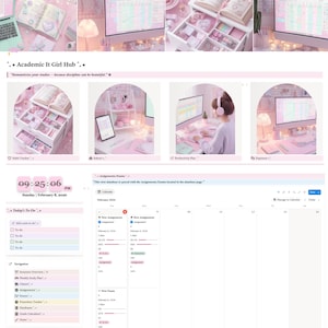 Plantilla de Noción Académica 2026 / Panel de Estudiantes, Seguimiento de Estudios y Tareas, Plantilla de Planificación Digital