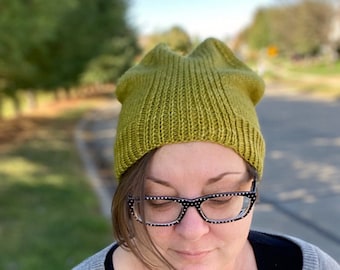 Open Road Hat Knitting Pattern, PDF