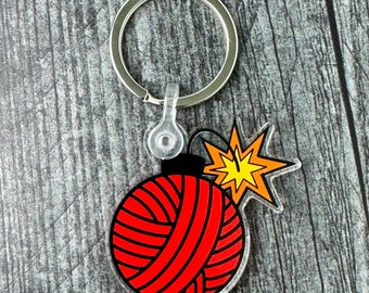 Yarn Bomb • Acrylic • Keychain