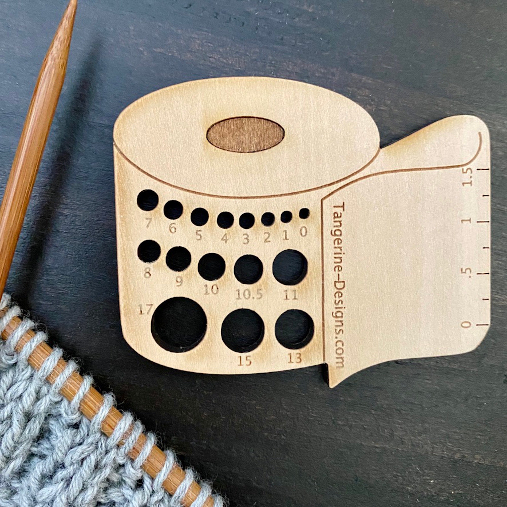Toilet Paper Knitting Needle Gauge Laser Cut Wood Sizes 0 to Etsy