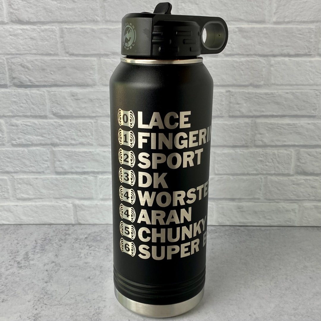 Yarn Weights Laser Etched 32 Oz. Polar Camel Insulated Water Bottle - Etsy