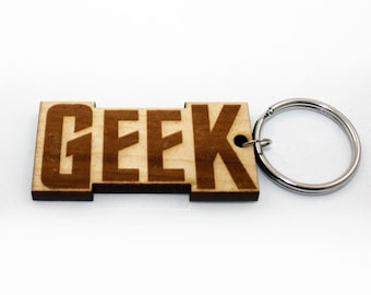 Geek WPI Gauge Keychain: Laser Cut Wood Spinner's Friend