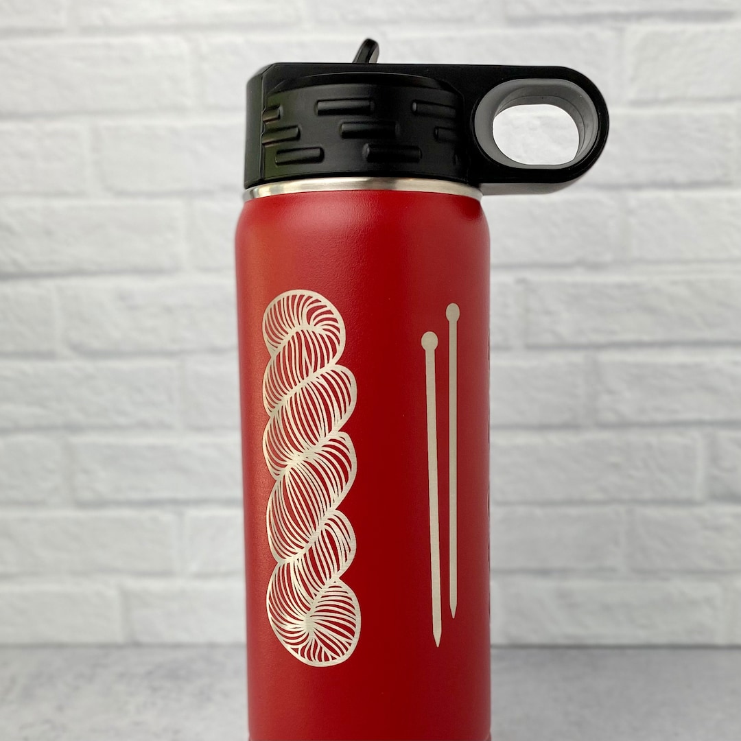 Yarn Skeins and Knitting Laser Etched 20 Oz. Polar Camel Insulated ...