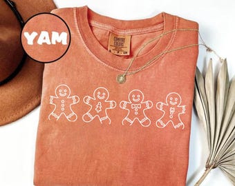 Camiseta navideña de galletas de jengibre de Comfort Colors