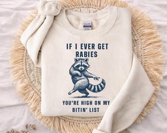 Camiseta con gráfico de mapache, meme viral atrevido