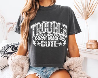 Camiseta "Los problemas nunca se vieron así", camiseta sarcástica para niños
