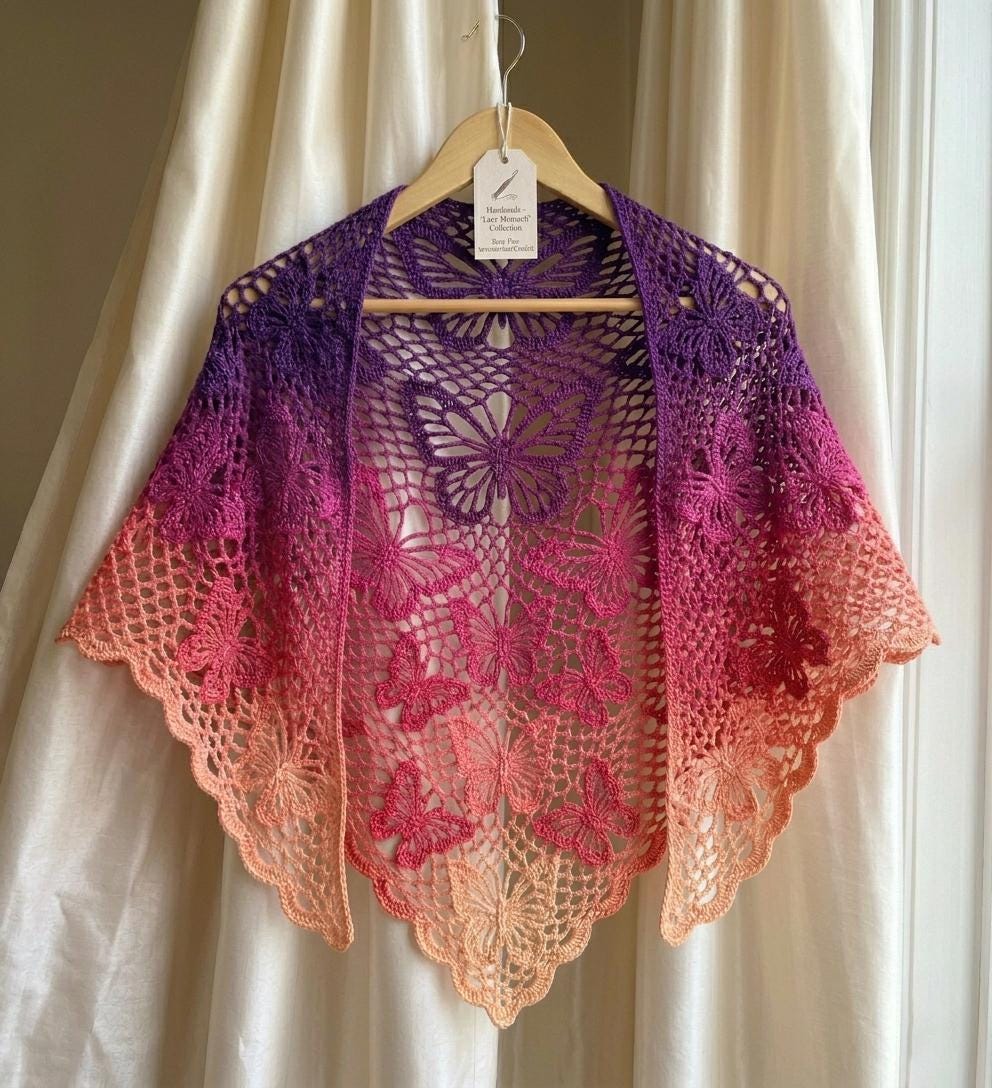Mesh Shawl - Etsy