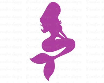 Mermaid SVG, Beach SVG, Svg Files, Siilhouette Cut Files, Cricut Cut Files
