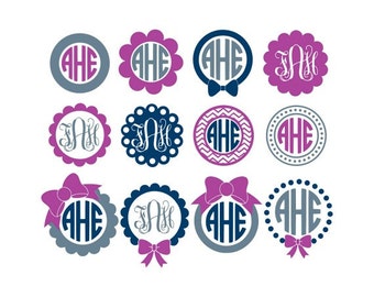 monogram frame etsy