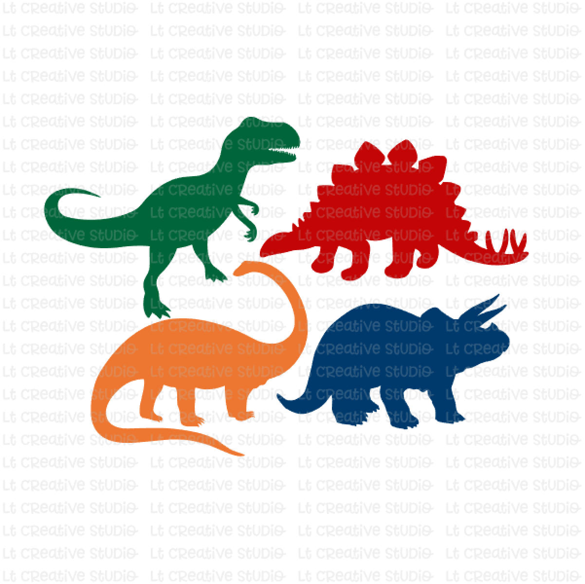 Dinosaur SVG T-Rex SVG Dinosaurs Clipart Svg Files Cricut | Etsy