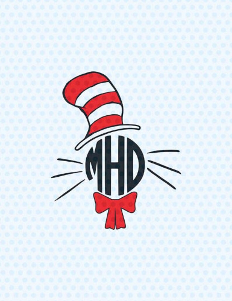 Download Cat In The Hat Svg Dr. Seuss Svg Svg Files Cricut Files | Etsy