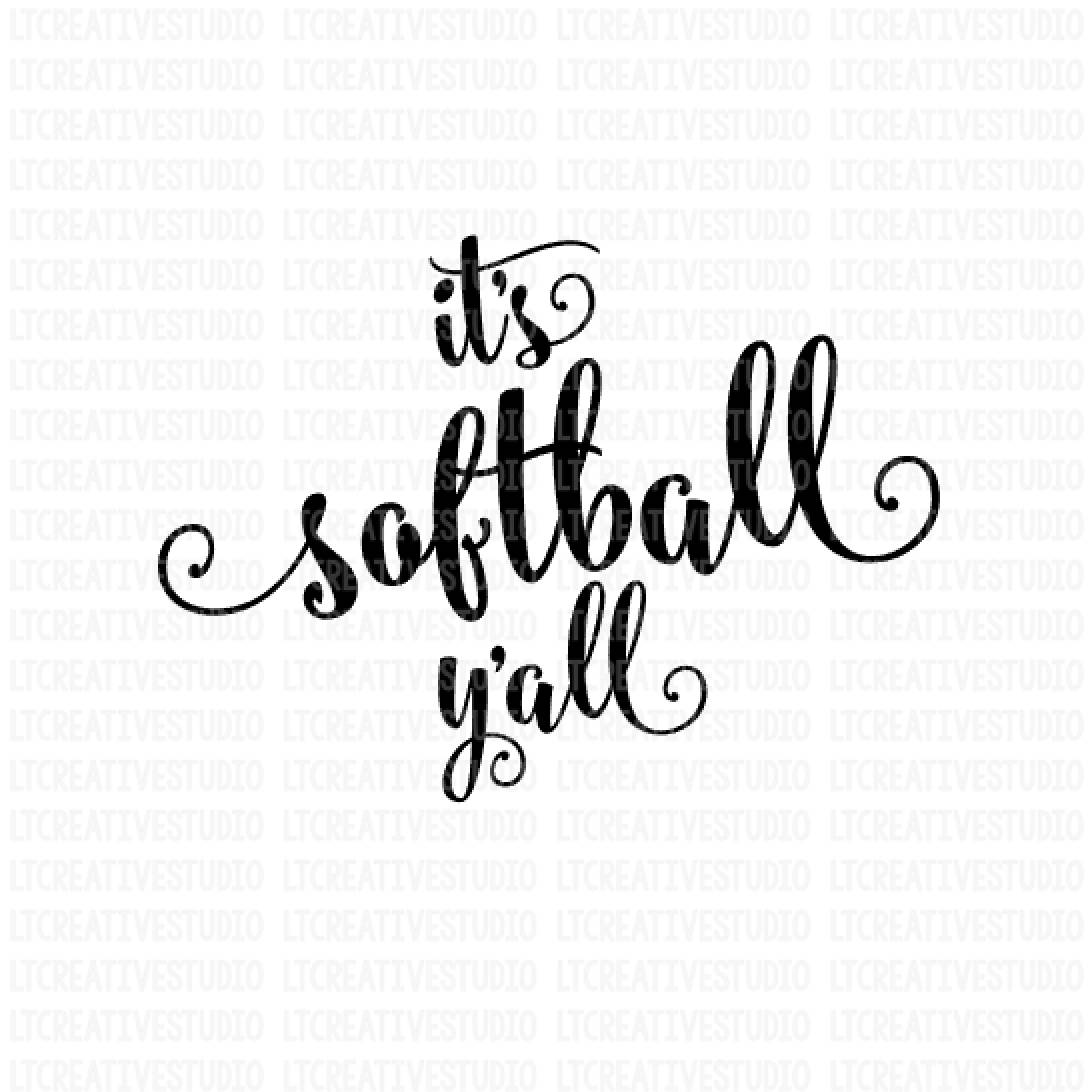 Download It's Softball Y'all SVG Softball SVG Softball Quotes | Etsy
