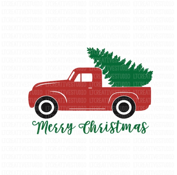 Download Christmas Truck SVGChristmas Tree Truck svg Christmas SVG ...