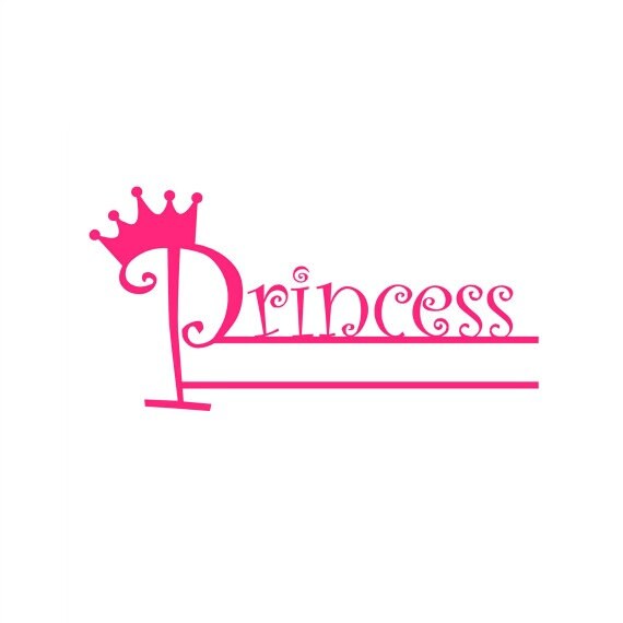 Download Princess Monogram Svg Princess Svg Princess Crown Svg | Etsy