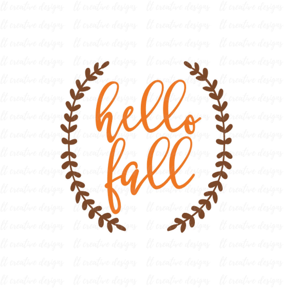 Download Hello Fall SVG Fall SVG Autumn SVG Thanksgiving Svg Laurel ...