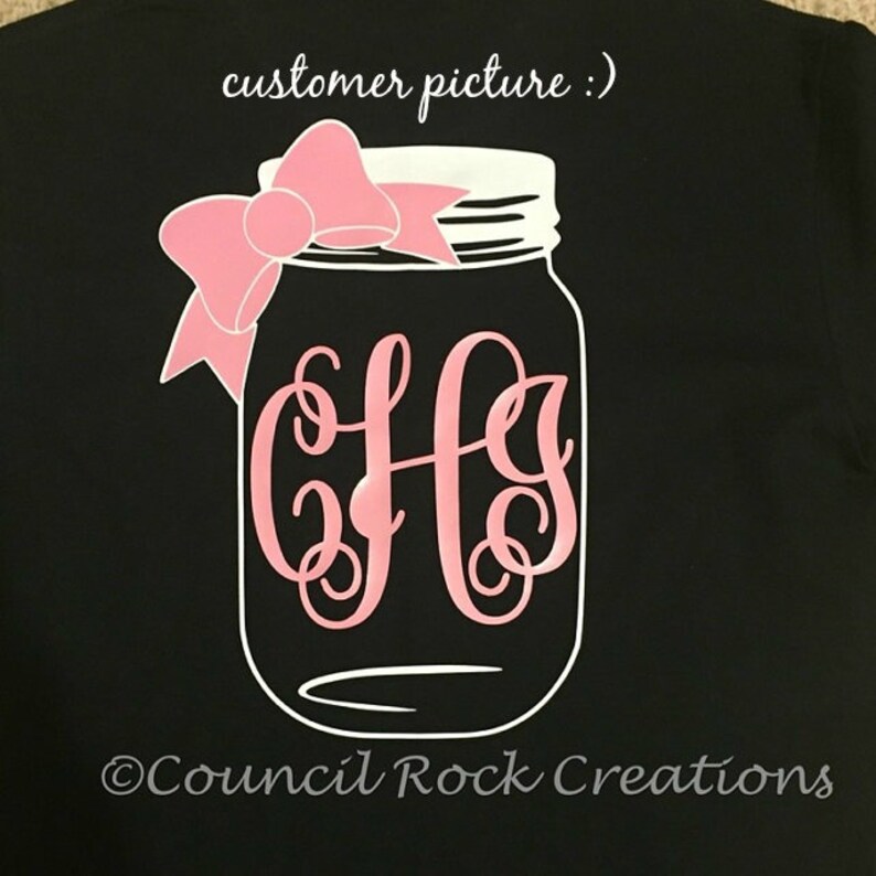 Download Mason Jar Svg Bow Mason Jar Monogram Svg Svg Files For | Etsy