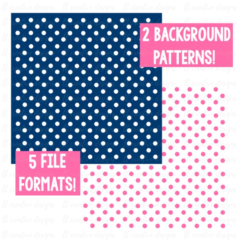 Polka Dot Background Pattern SVG Cricut Cut Files Silhouette Etsy