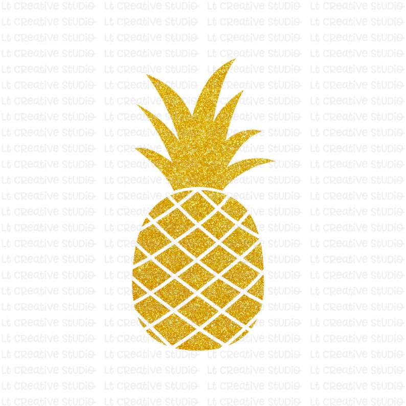 Download Pineapple SVG Glitter Pineapple Clipart SVG Files Cricut | Etsy