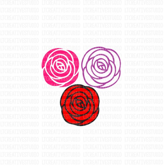 Download Roses SVG Flowers SVG Rose SVG Svg Files Cricut Files | Etsy