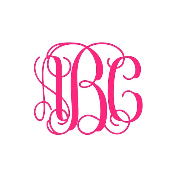 Download Vine Monogram Svg Interlocking Monogram Vine Monogram Font | Etsy